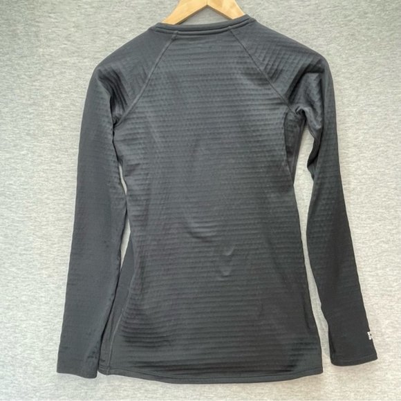 Under Armour Womens Black Fitted Pullover Shirt Size Xs Long Sleeves - Picture 10 of 10